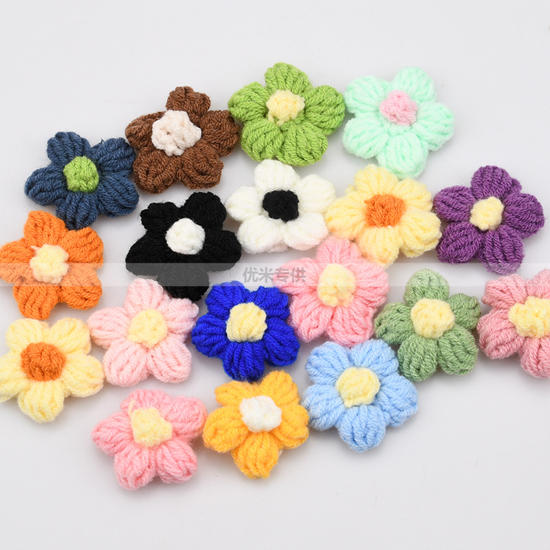 Embellish Craft - Apliques de Flores de Crochê Feitas