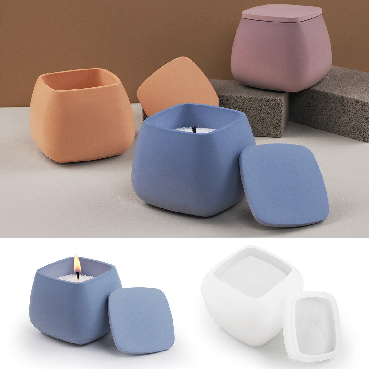 Craft Embellishment Storage - Molde de silicone para jarra de