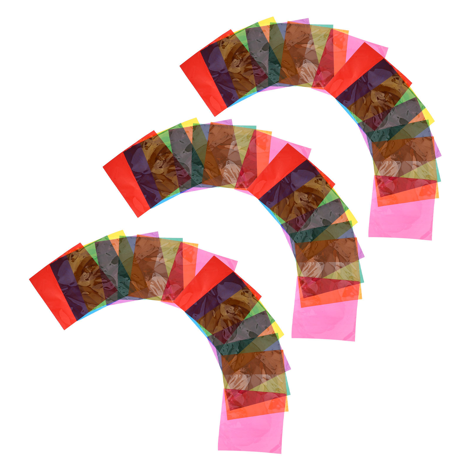Embellish Craft - 90 Folhas de Papel Celofane Colorido