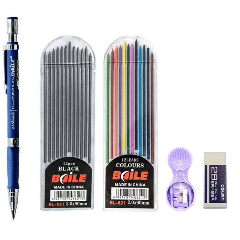Staedtler Pencil Lumocolor - Conjunto de lápis mecânico 2b de