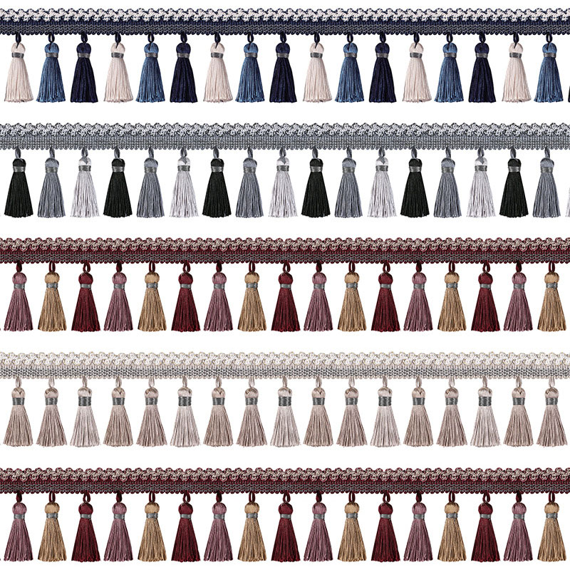 Fringe Ribbon Sewing - Fita de franja de poliéster com