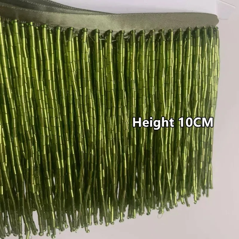 Beaded Trim Fringe - Acessórios para Vestidos com Franjas de