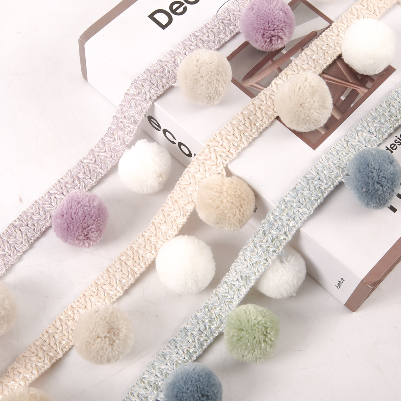Fringe Ribbon Sewing - Fita de Franja Pom Pom de