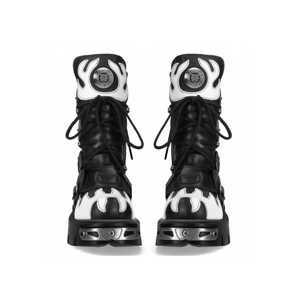 Novas Botas de Motociclista e  - Guipure Lace Panel avaliação e preço