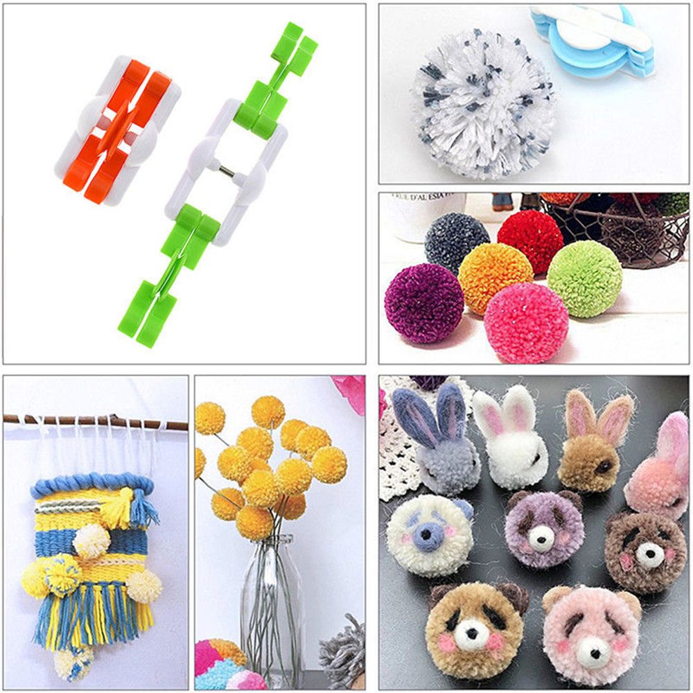 2 pçs/lote moda agulha artesan - Pom Pom Maker Tool avaliação e preço