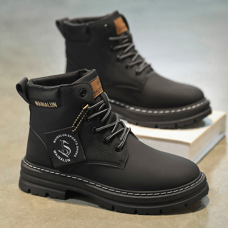 Clássico masculino botas de ca - Guipure Lace Panel avaliação e preço