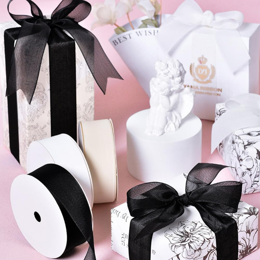 1 Polegada fita de organza pre - Organza Ribbon Spool avaliação e preço