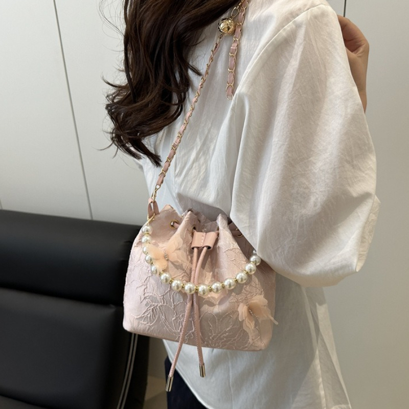 Bolsa de Mão Elegante de Renda - Beaded Trim Fringe avaliação e preço