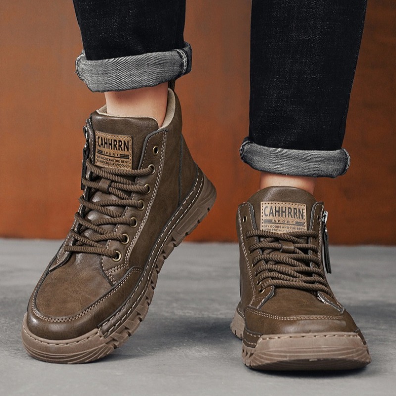 Botas masculinas de couro de c - Guipure Lace Panel avaliação e preço