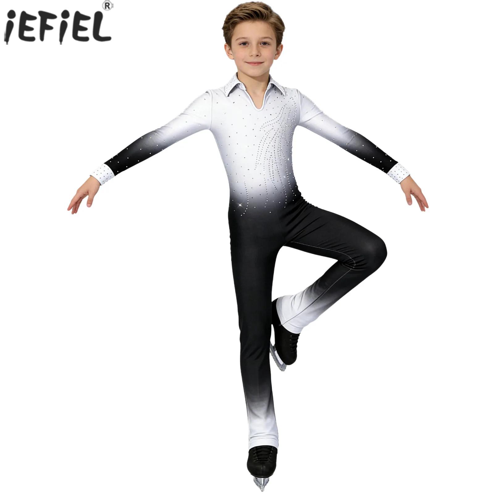 Macacão de Dança para Meninos  - Rhinestone Banding Trim avaliação e preço