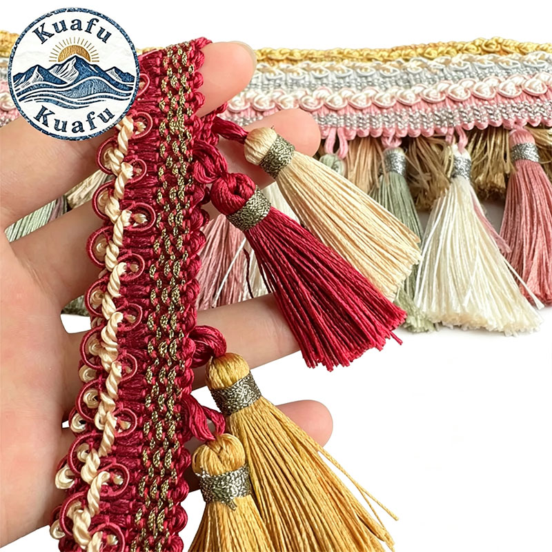 Fita de franja de poliéster co - Fringe Ribbon Sewing avaliação e preço