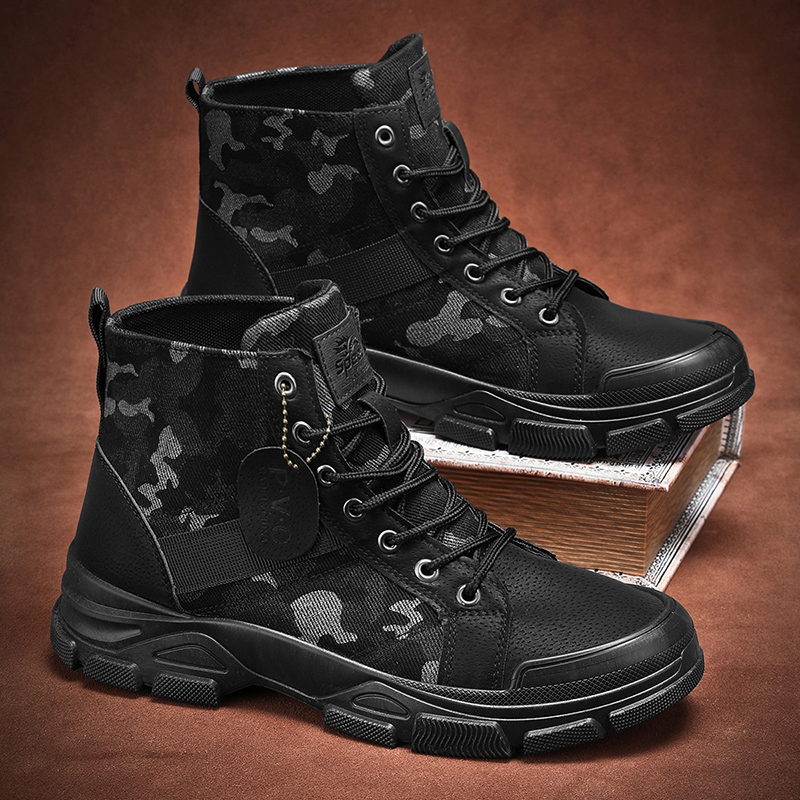 Botas de Combate Camufladas Ma - Guipure Lace Panel avaliação e preço