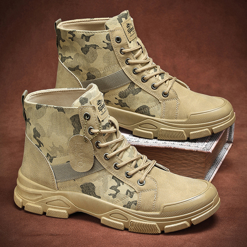 Botas de Combate Camufladas Ma - Guipure Lace Panel avaliação e preço