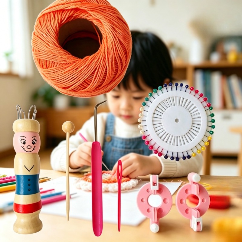 Kit de Tricô Francês de Madeir - Pom Pom Maker Tool avaliação e preço